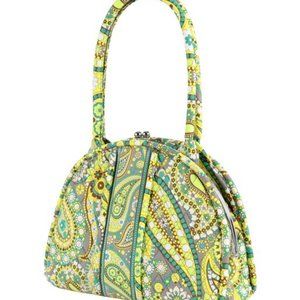New VERA BRADLEY Lemon Parfait Eloise Kiss Kick Framed Shoulder Bag